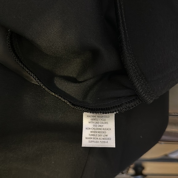 Jcpenny Boutique Pull-up Black Pants Sz 20 Zipper Pockets - Picture 8 of 8